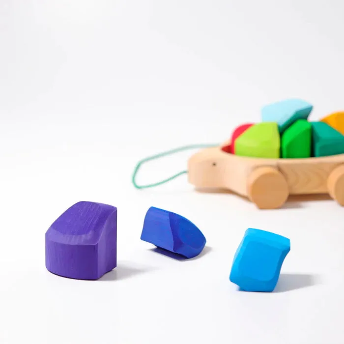 Grimm's | Rainbow Turtle Pull Along