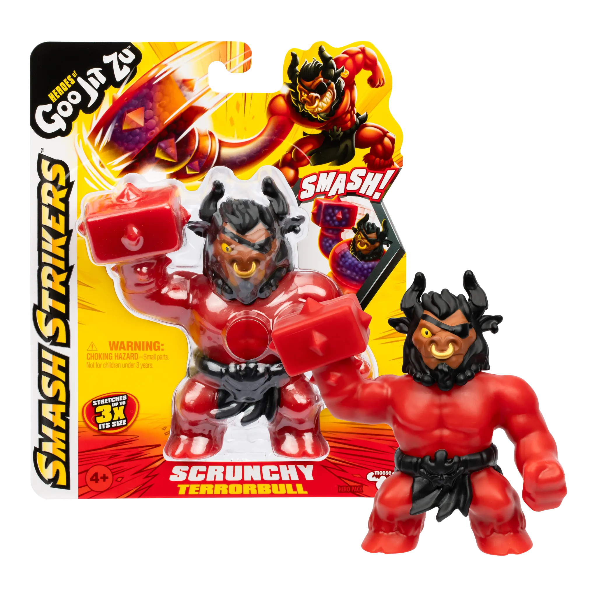 Heroes Of Goo Jit Zu Series 12 Smash Strikers Hero Scrunchy Terror Bull