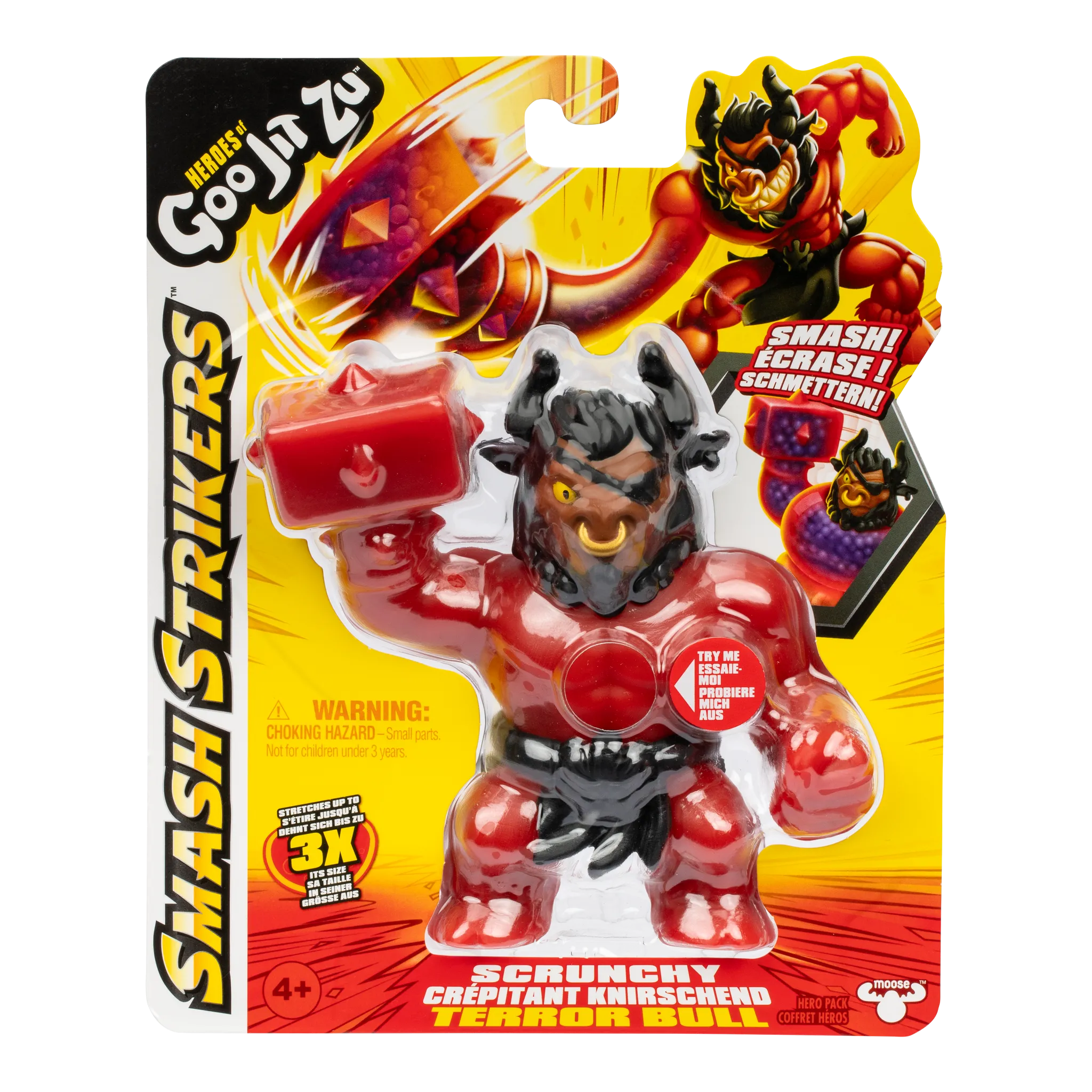 Heroes Of Goo Jit Zu Series 12 Smash Strikers Hero Scrunchy Terror Bull
