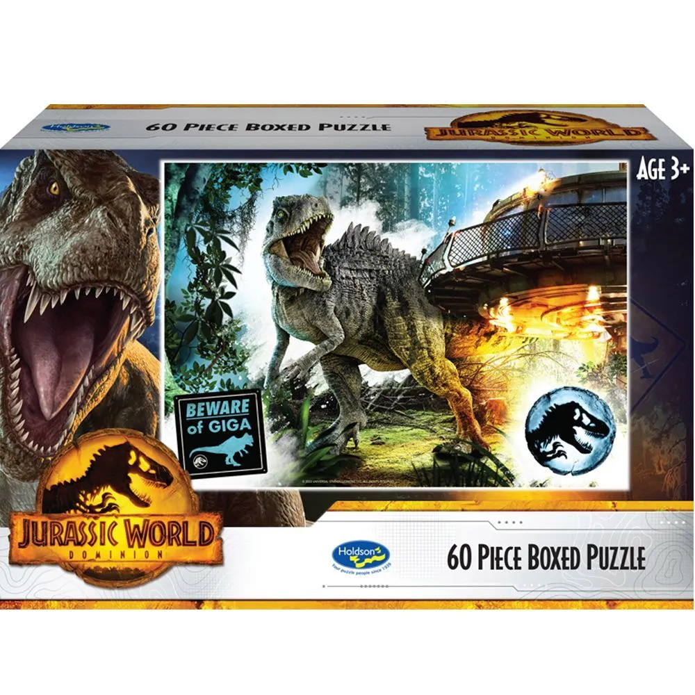 Holdsons Jurassic World Dominion 60 Piece Boxed Puzzle Giganotosaurus