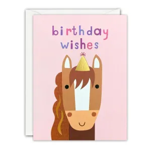 Horse Happy Birthday Card Mini