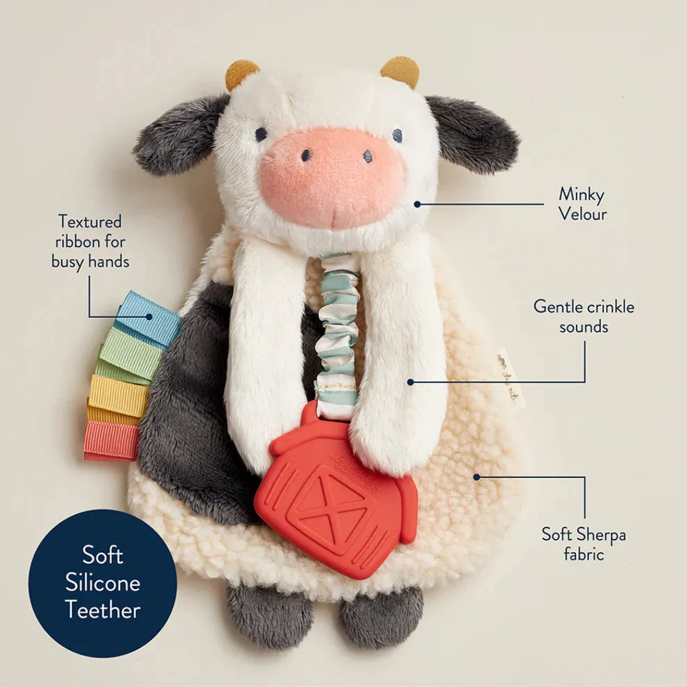 Itzy Lovey Plush and Teether Toy | Carmen the Cow