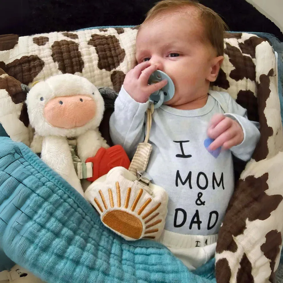 Itzy Lovey Plush and Teether Toy | Carmen the Cow