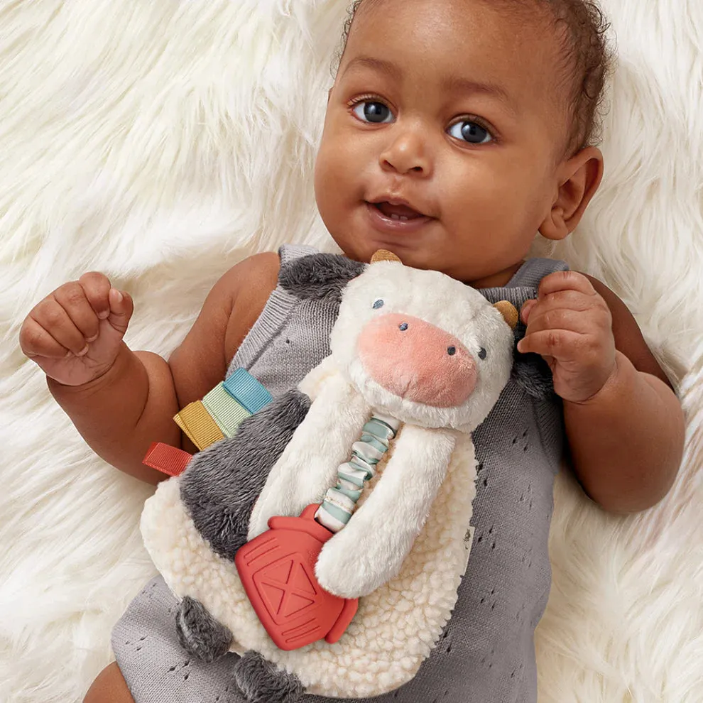 Itzy Lovey Plush and Teether Toy | Carmen the Cow