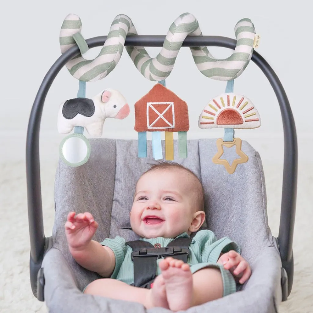 Itzy Ritzy Itzy Bitzy Spiral Car Seat Activity Toy Farm