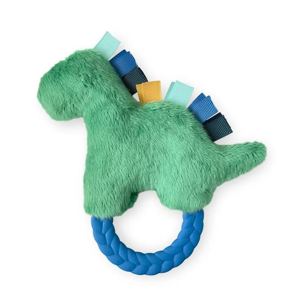 Itzy Ritzy Rattle Pal™ Plush Rattle with Teether | Dino