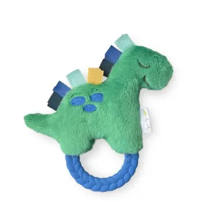 Itzy Ritzy Rattle Pal™ Plush Rattle with Teether | Dino