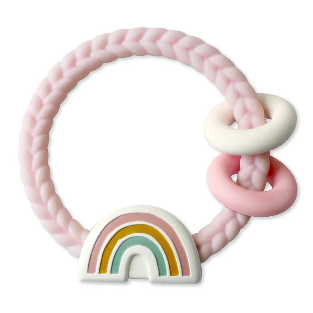 Itzy Ritzy Silicone Rainbow Teether Rattle