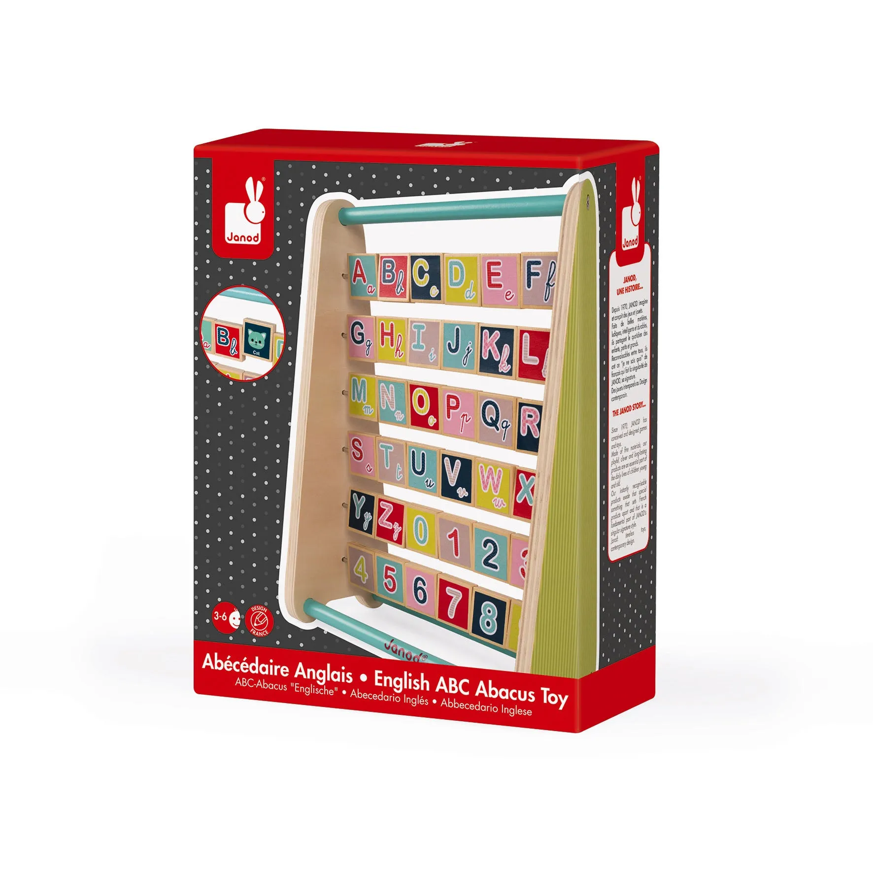 Janod Baby Forest ABC Abacus Toy
