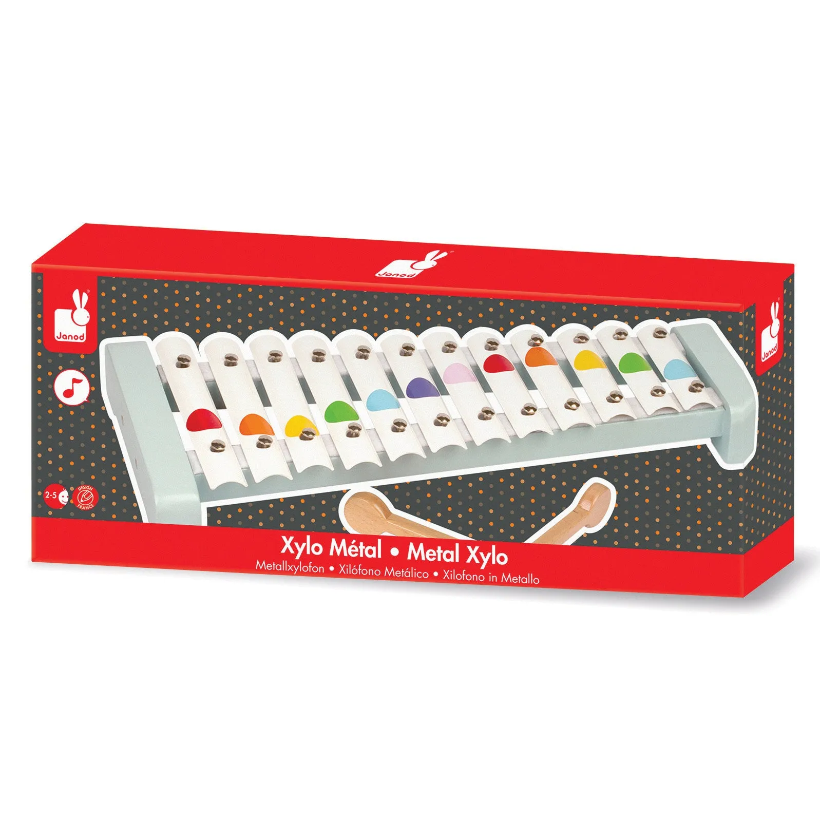 Janod Confetti Metal Xylophone