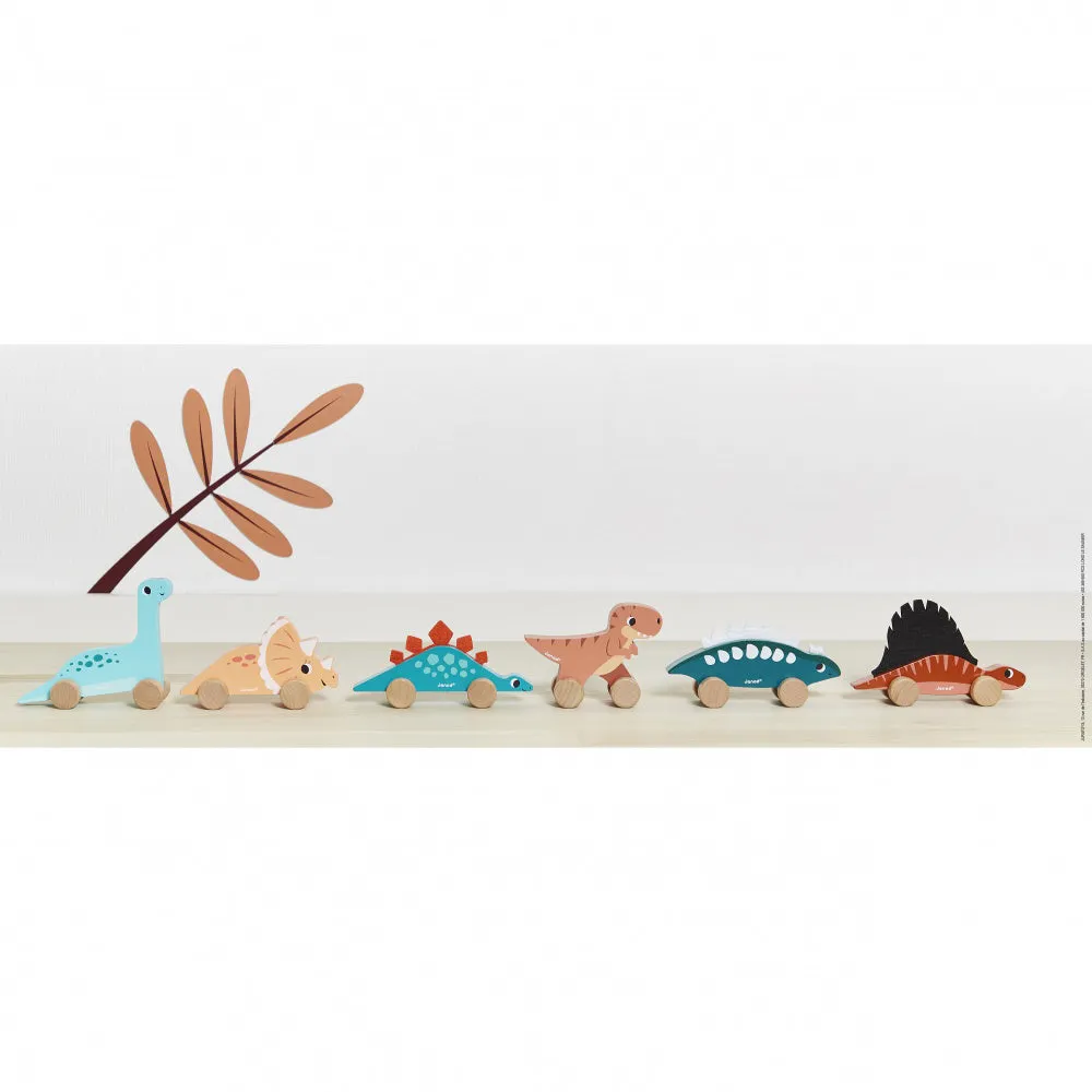 Janod Dino - Push-Along Dinos (1pc)