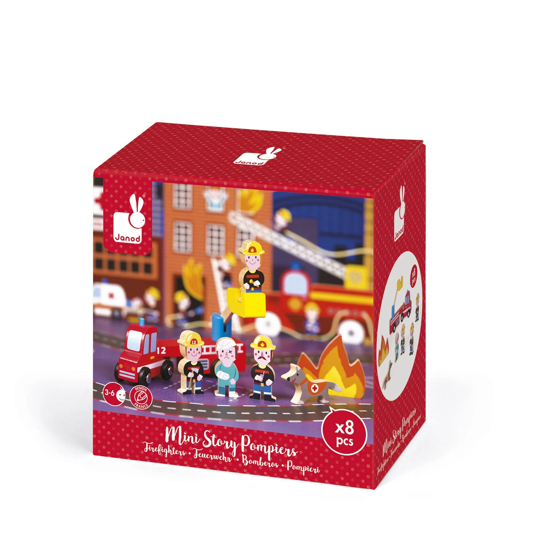 Janod Mini Story Firefighters