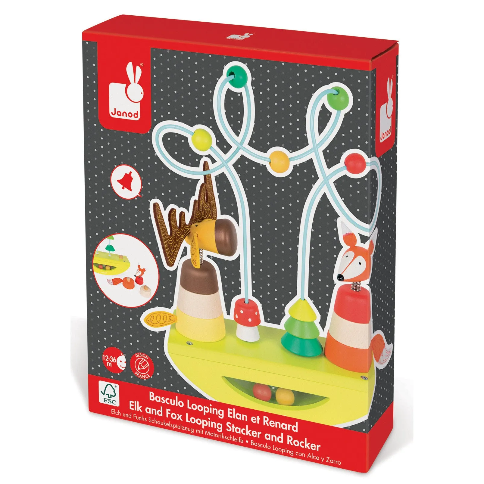 Janod Zigolos Elk and Fox Looping Stacker