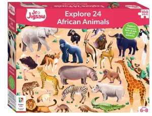 Junior Jigsaw Explore 24 100Pc Puzzle: African Animals