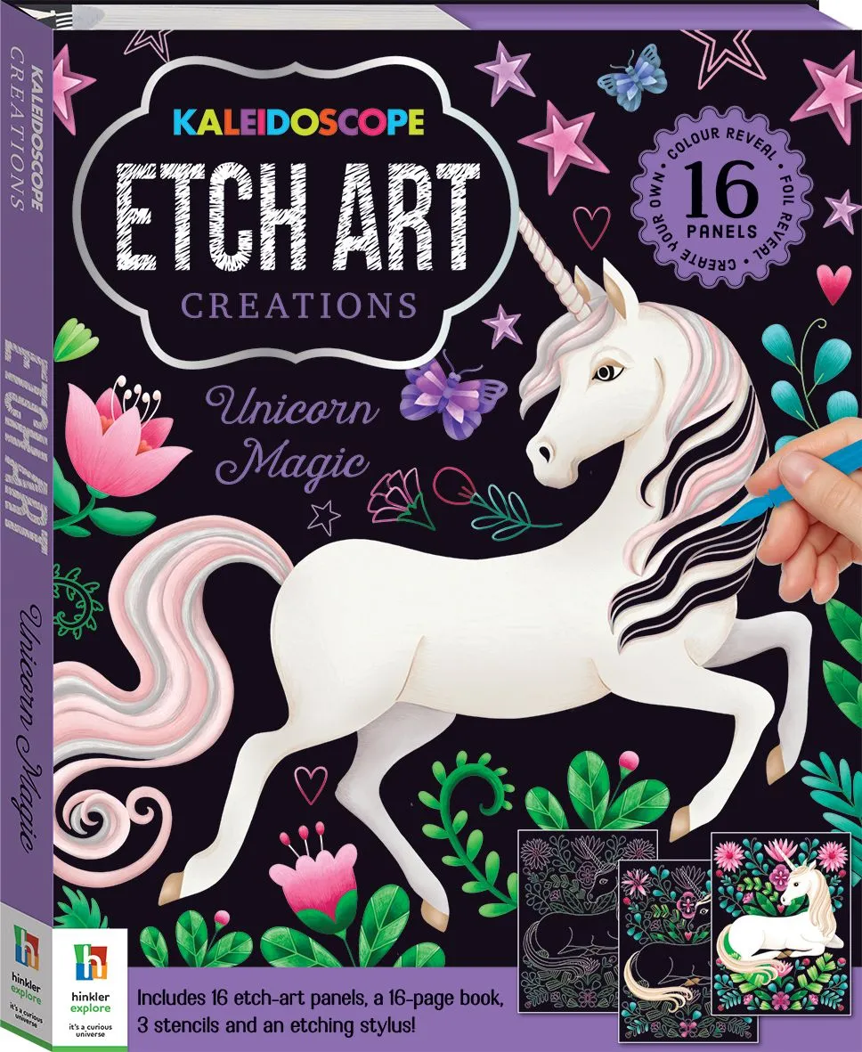 Kaleidoscope Etch Art Creations: Unicorn Magic