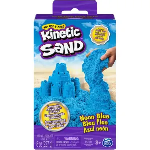 Kinetic Sand Blue Neon Box With Primary Colours