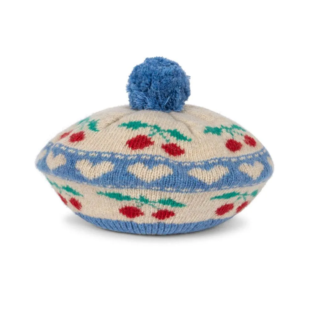 Konges Sløjd Belou Beret | Cherry Stripe Blue