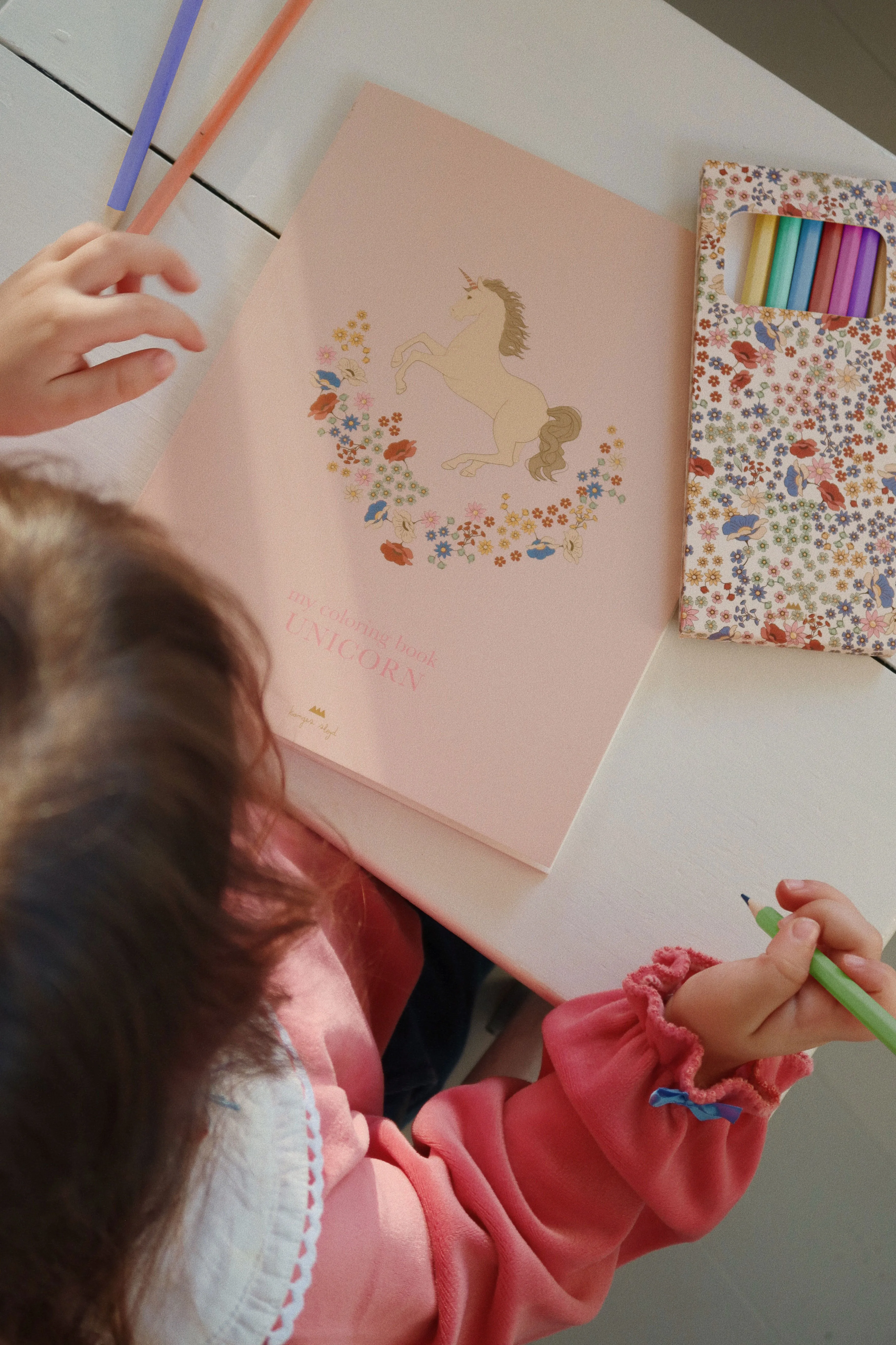 Konges Sløjd Colouring Book   Pencils UNICORN
