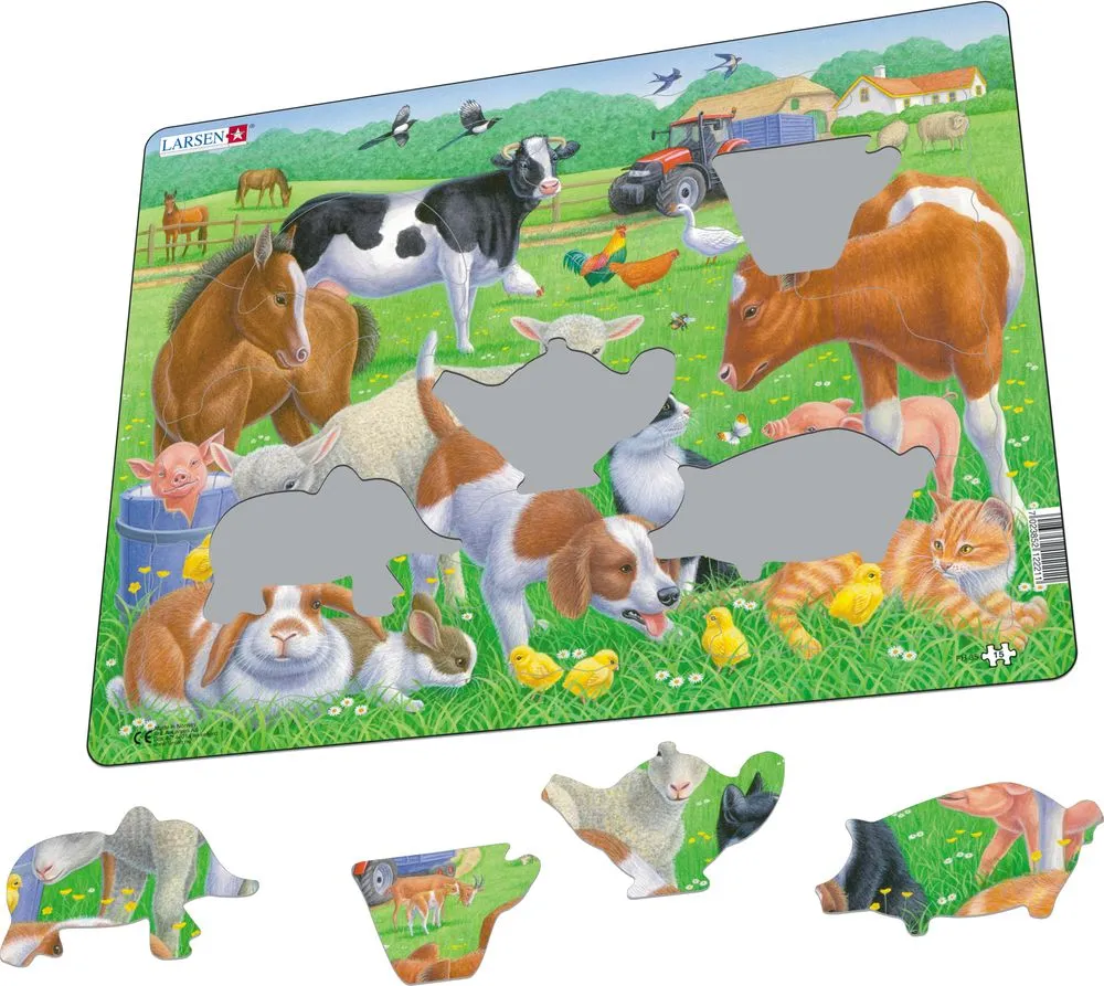 Larsen Pets And Farm Animals Frame Tray Puzzle