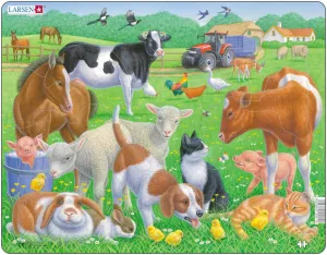 Larsen Pets And Farm Animals Frame Tray Puzzle
