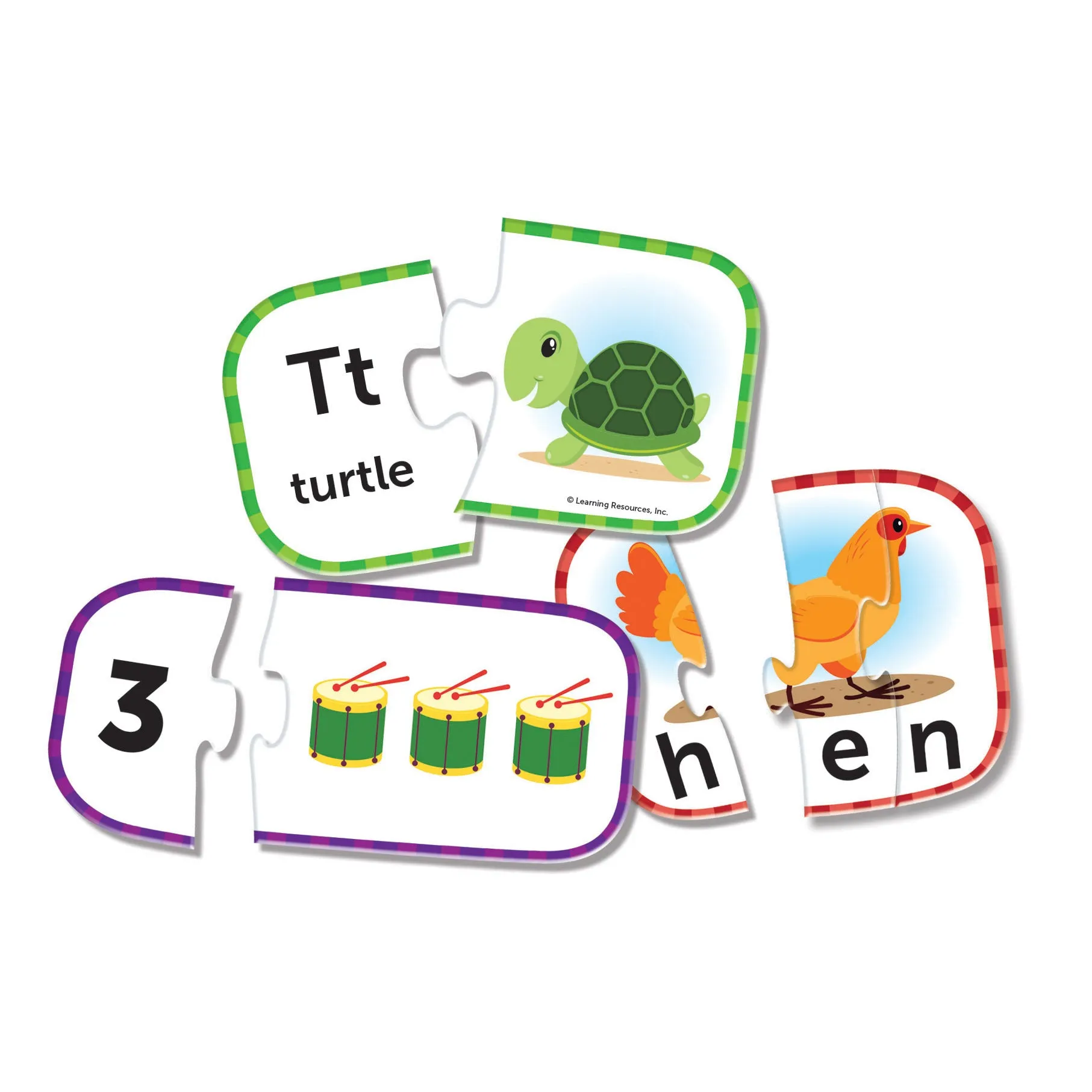 Learning Resources Puzzle Cards - Educational Set for Kids - 71 Pieces