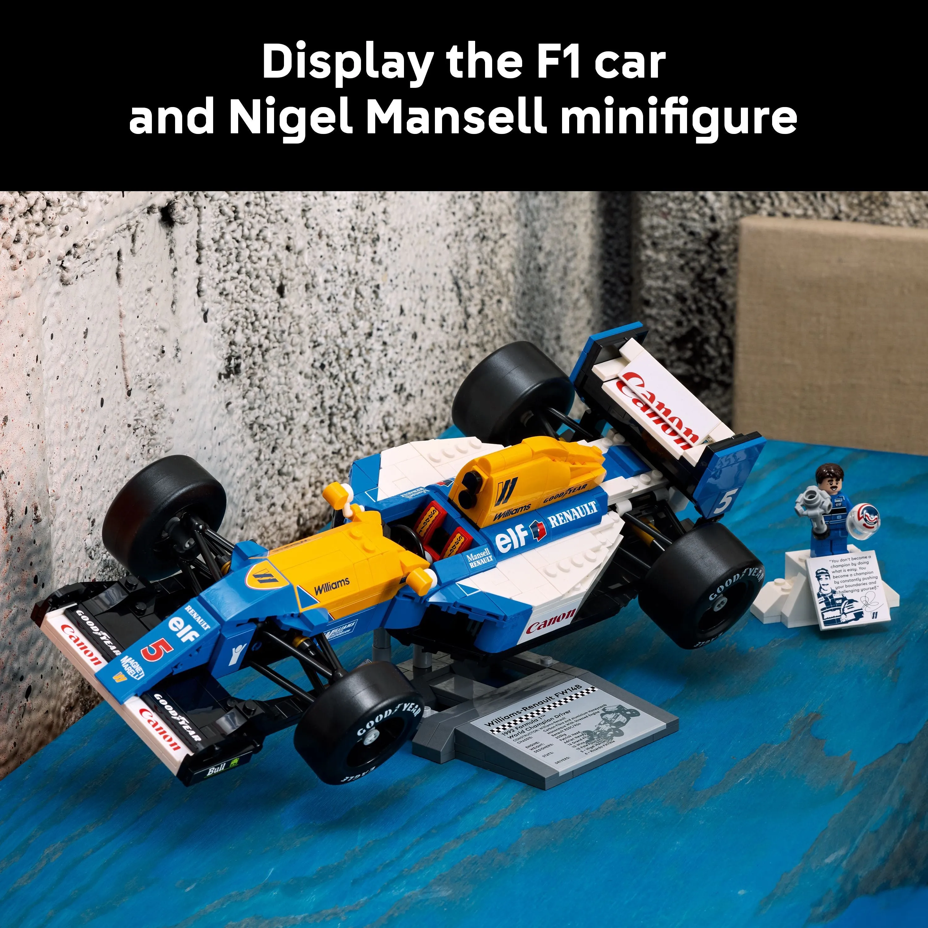 LEGO 10353 Icons Williams Racing FW14B & Nigel Mansell