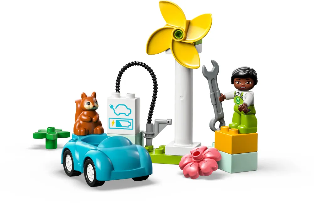 LEGO 10985 DUPLO Wind Turbine And Electric Car
