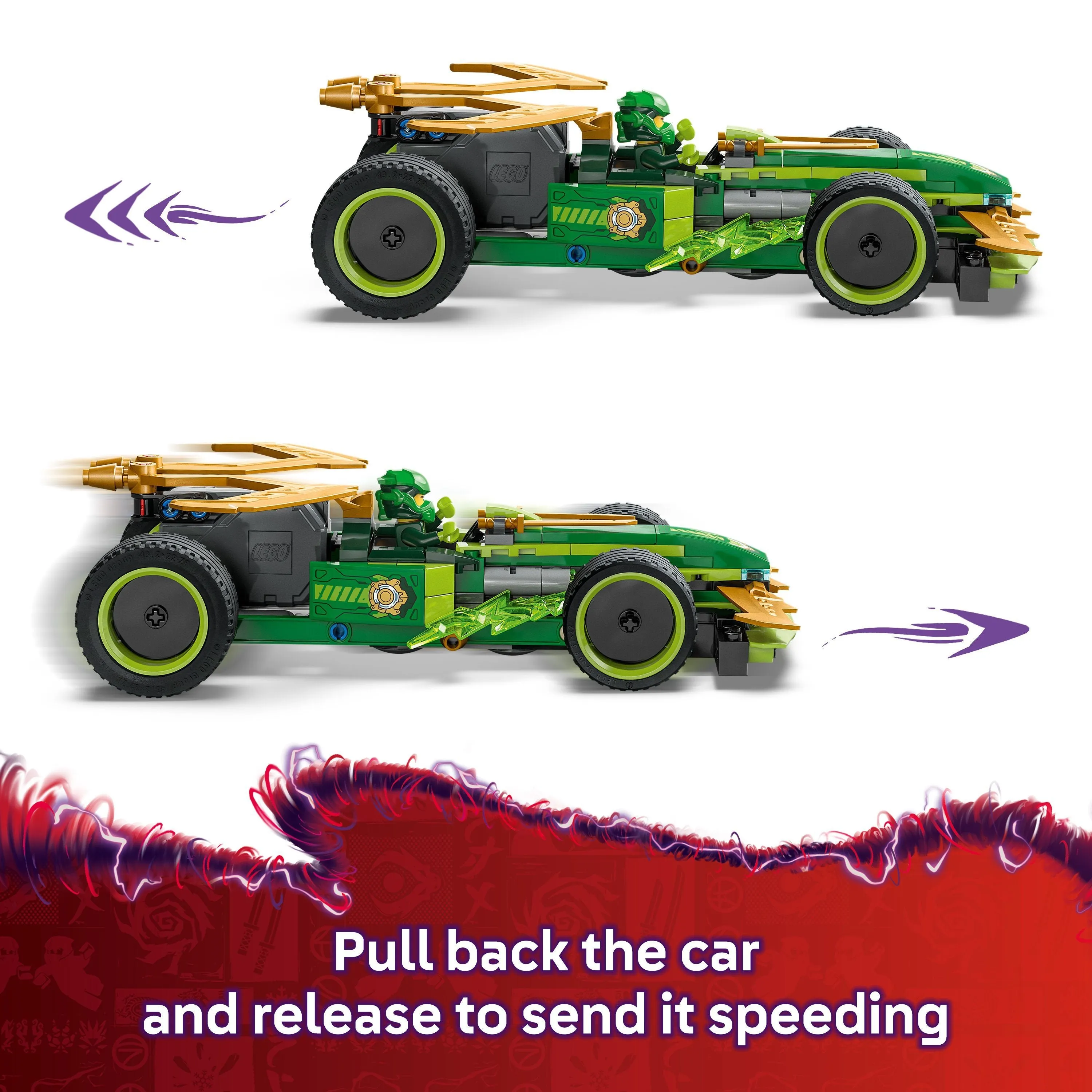 LEGO 71828 NINJAGO Lloyd's Pull-Back Race Car