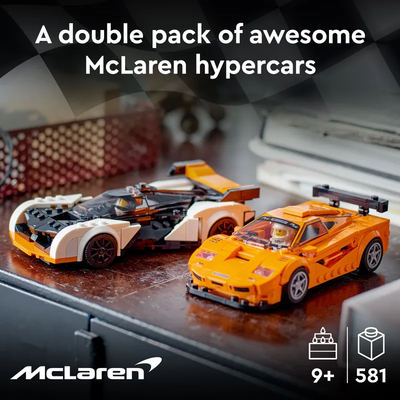 LEGO 76918 Speed Champions Mclaren Solus GT And Mclaren F1 Lm