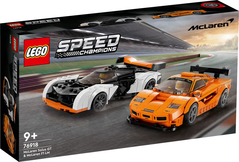 LEGO 76918 Speed Champions Mclaren Solus GT And Mclaren F1 Lm