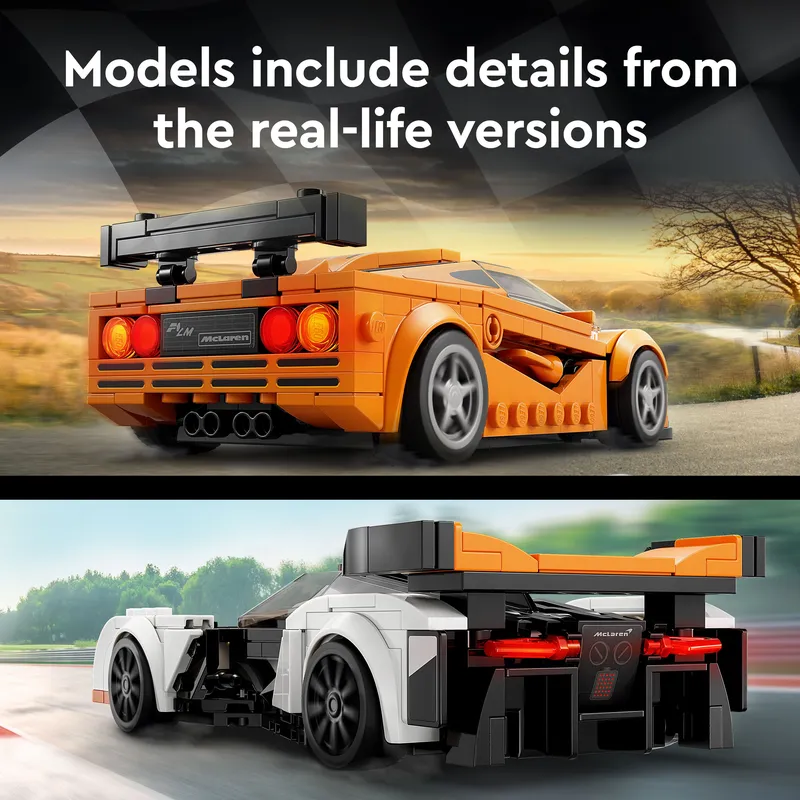 LEGO 76918 Speed Champions Mclaren Solus GT And Mclaren F1 Lm