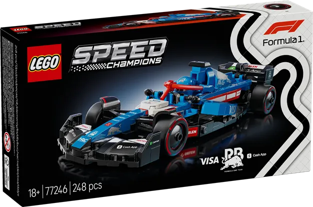 LEGO 77246 Speed Champions Visa Cash App RB VCARB 01 F1 Race Car