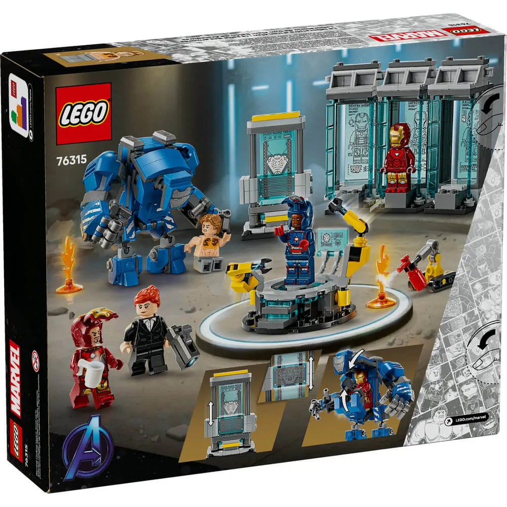 LEGO® Marvel Iron Man’s Laboratory: Hall of Armor 384 Piece Building Kit (76315)