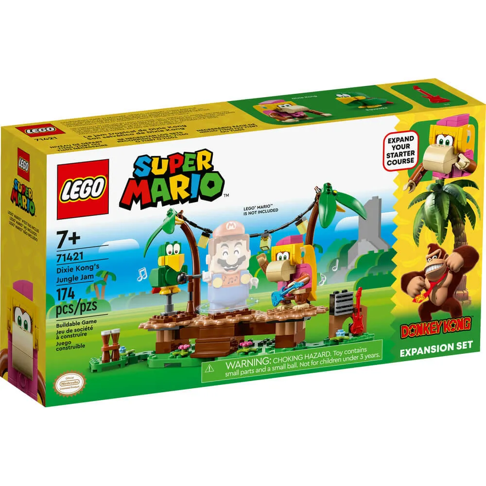 LEGO® Super Mario™ Dixie Kong’s Jungle Jam Expansion Set 71421 Building Toy Set (174 Pieces)