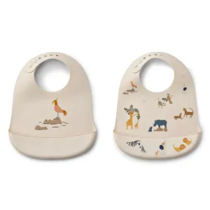 Liewood Tilda Silicone Bib - 2 Pack - All Together