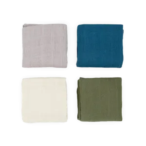 Little Unicorn Cotton Muslin Squares - 4 Pack | Fern