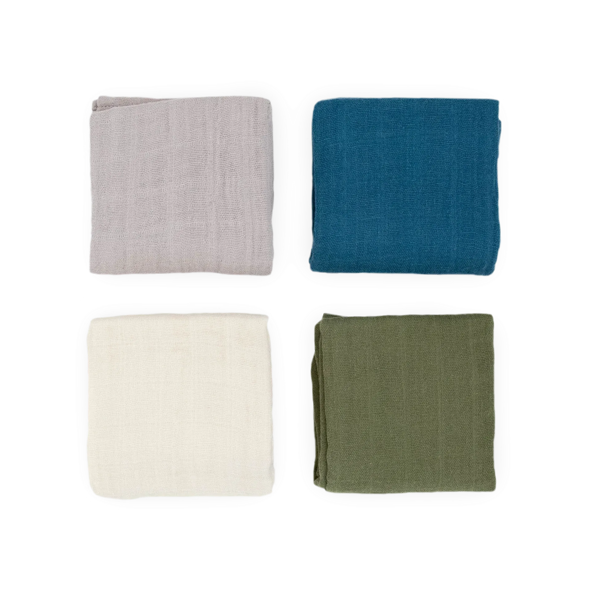 Little Unicorn Cotton Muslin Squares - 4 Pack | Fern