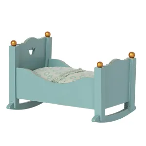 Maileg | Cradle Baby Mouse Blue