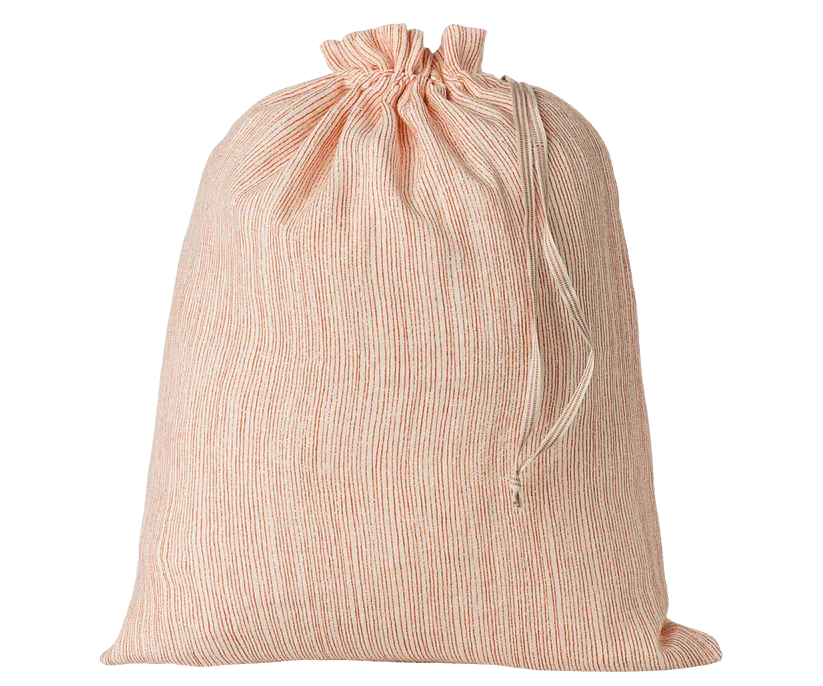 Maileg Fabric Bag Large Stripes Off White/Red SS2025 NEW ARRIVAL