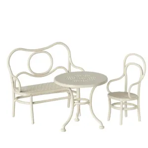 Maileg Furniture MOUSE - Café Set - Off White