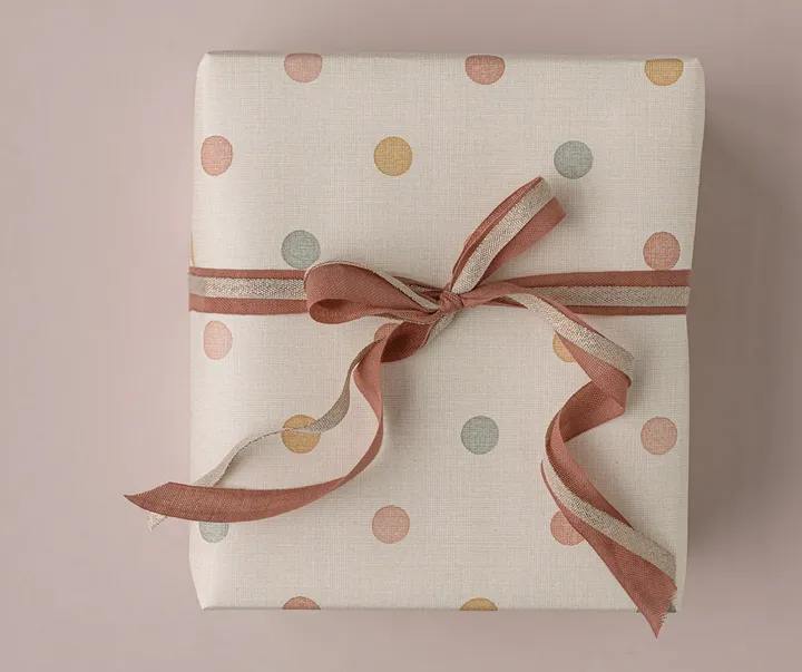 Maileg Gift Wrap Roll | Multi Dots 10m