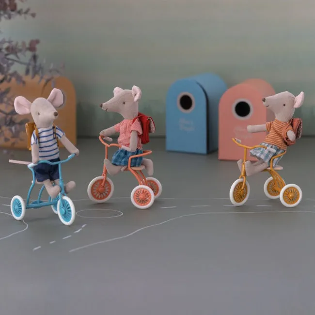 Maileg | Mouse Tricycle Big Brother with Bag