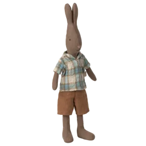 Maileg Rabbit in Checker Shirt, Size 2