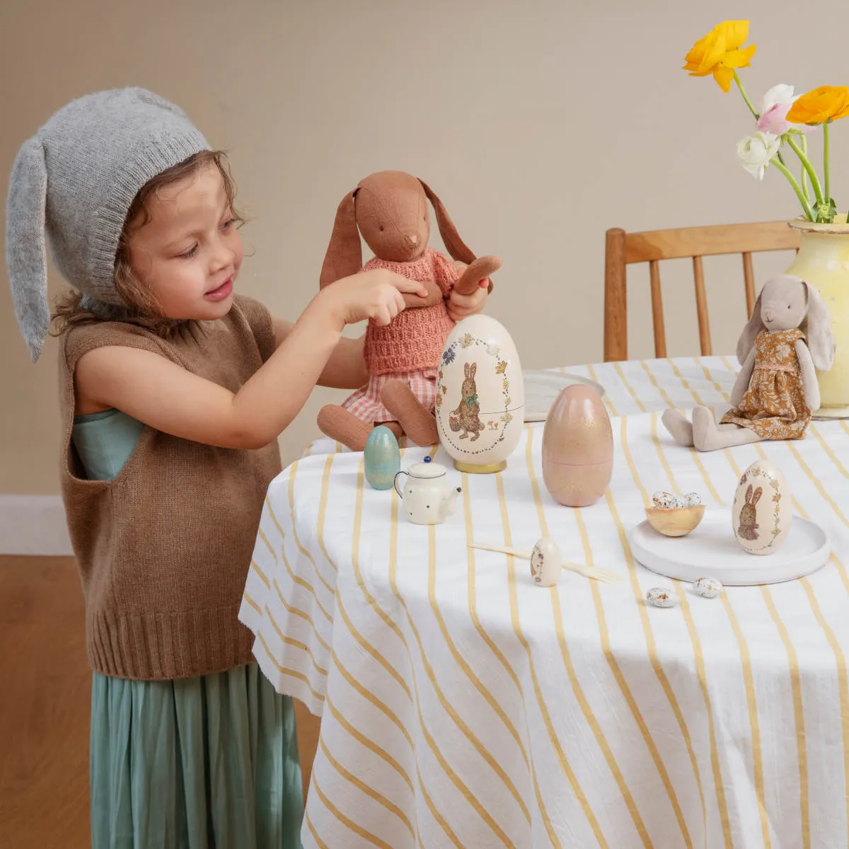 Maileg Size 2 Doll Clothes, Flower Dress