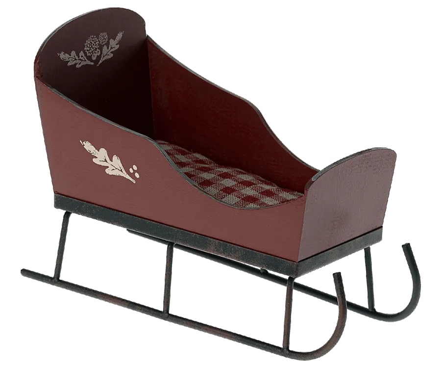 Maileg Sleigh Mini Size For Teddies, Mini Pixies, Size 1/2 Bunnies etc