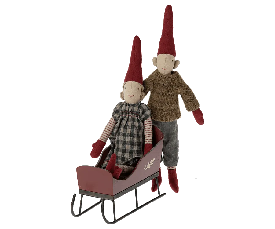 Maileg Sleigh Mini Size For Teddies, Mini Pixies, Size 1/2 Bunnies etc