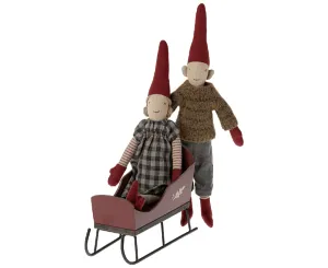Maileg Sleigh Mini Size For Teddies, Mini Pixies, Size 1/2 Bunnies etc