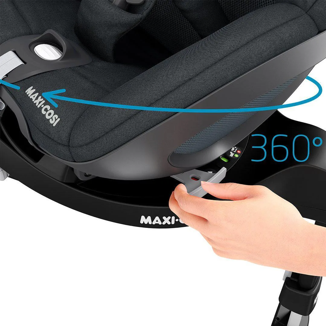 Maxi-Cosi Pebble 360 Car Seat   FamilyFix 360 Base - Essential Black