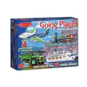 Melissa & Doug Going Places 4X 12 Piece Floor Puzzle