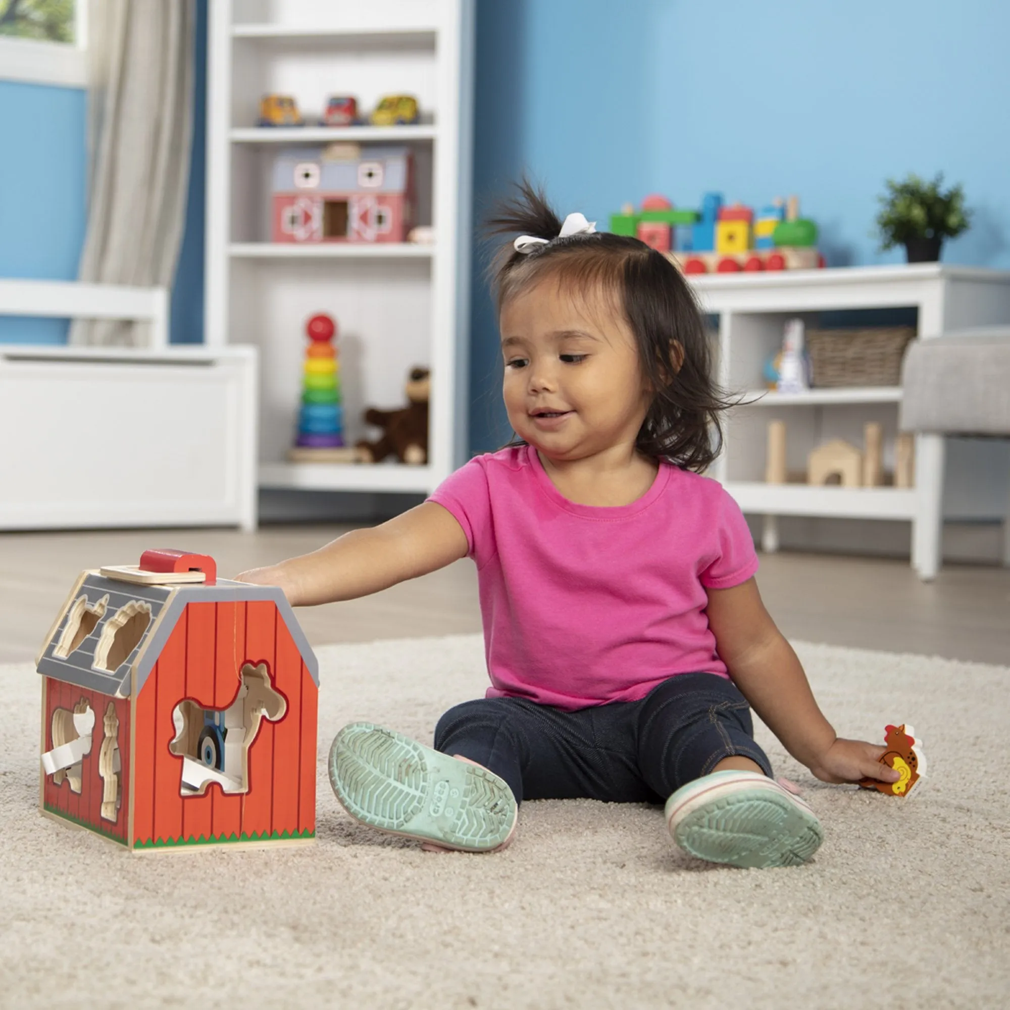 Melissa & Doug Take Along Sorting Barn